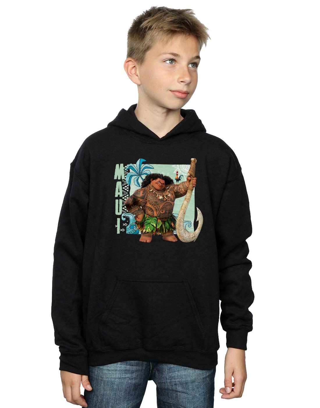 Absolute Cult Boys Black Disney Moana Maui Hoodie 5-6 Years