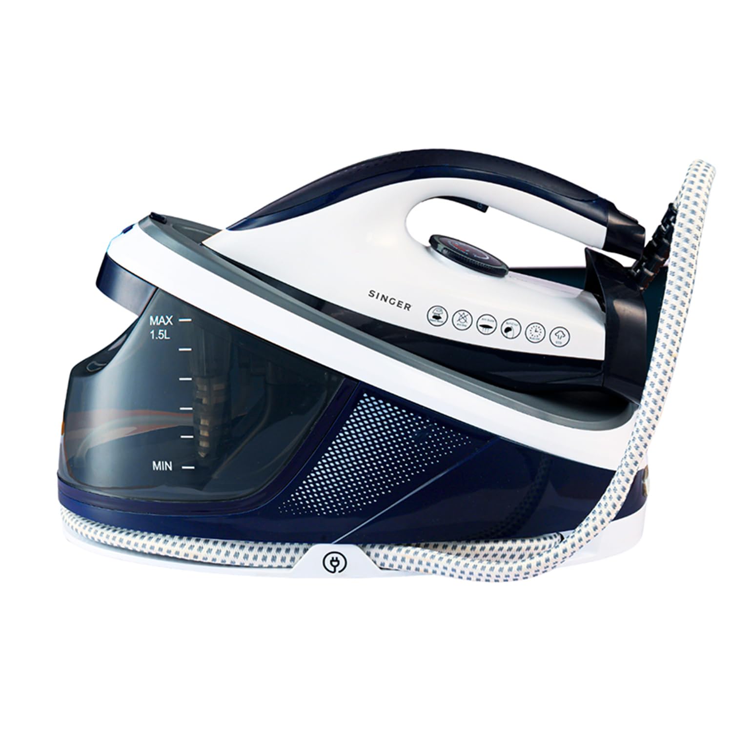SINGER STEAMINATOR 8 Bar 2600 W Steam Generator Iron | 100 g/min Continuous Steam | 1.5L Water Tank | Ceramic Soleplate | Vertical Steam | Auto Shut-Off | Heavy Duty | ISI Certified | 2 Years Warranty discount deal