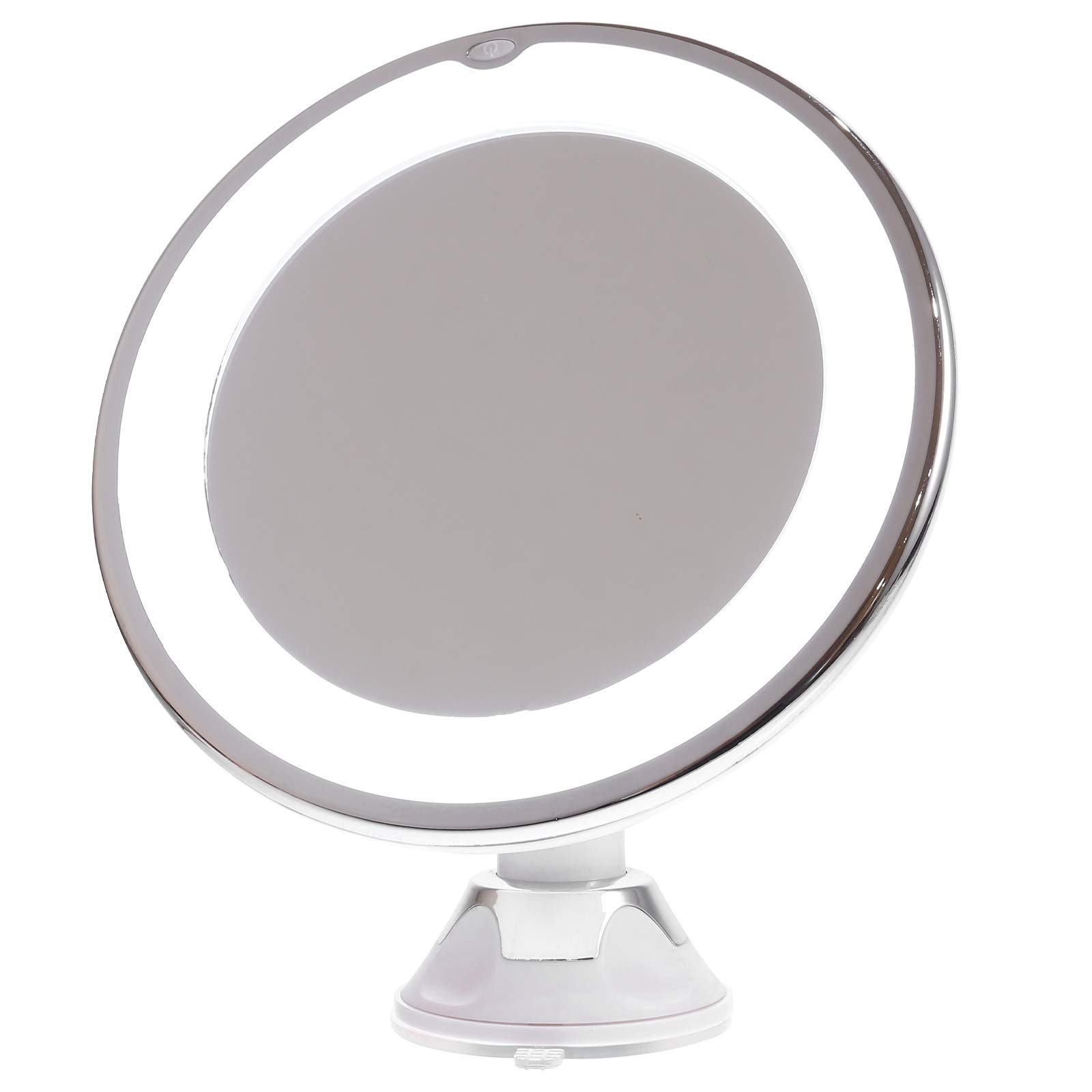 SOLUSTRE Magnifying Led Lighted Makeup Mirror Suction Cup Portable Vanity Mirror for Bathroom and Travel Compact Design for Easy Carrying and Natural