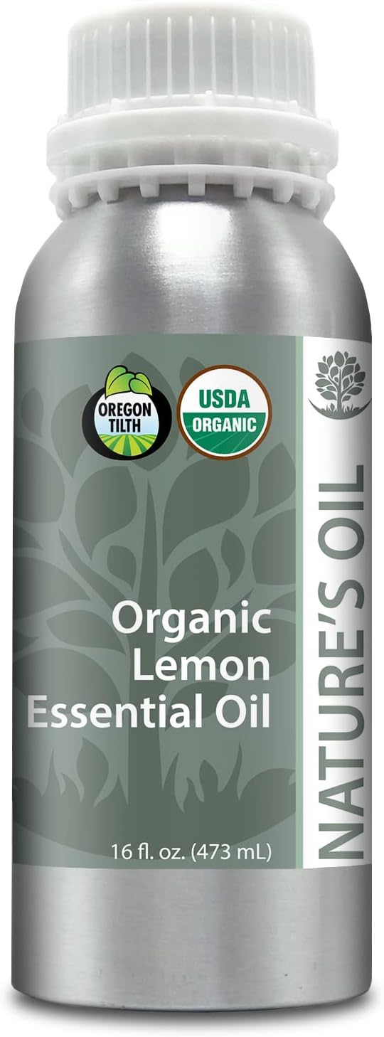 Best Lemon Essential Oil Pure Certified Organic Therapeutic Grade 1Lb