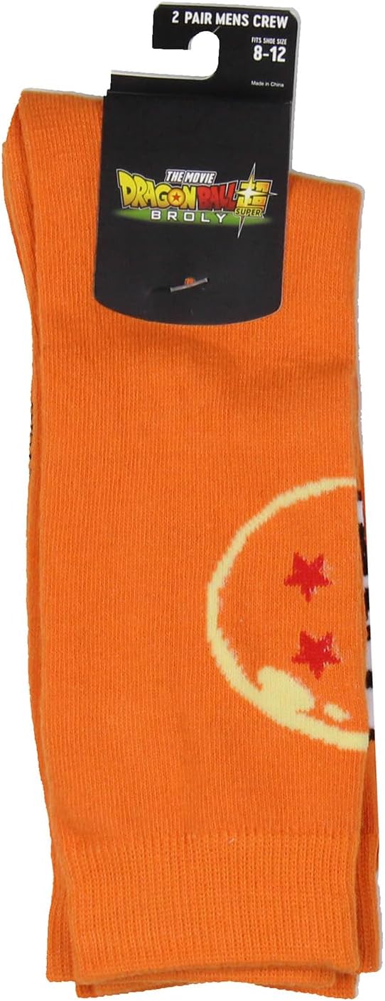 Dragon Ball Z Socks 2-Pack Dragon Ball Super Goku Casual Novelty Character Knit Men's Knit Crew Socks Fits Shoe Size 8-12 - Image 4