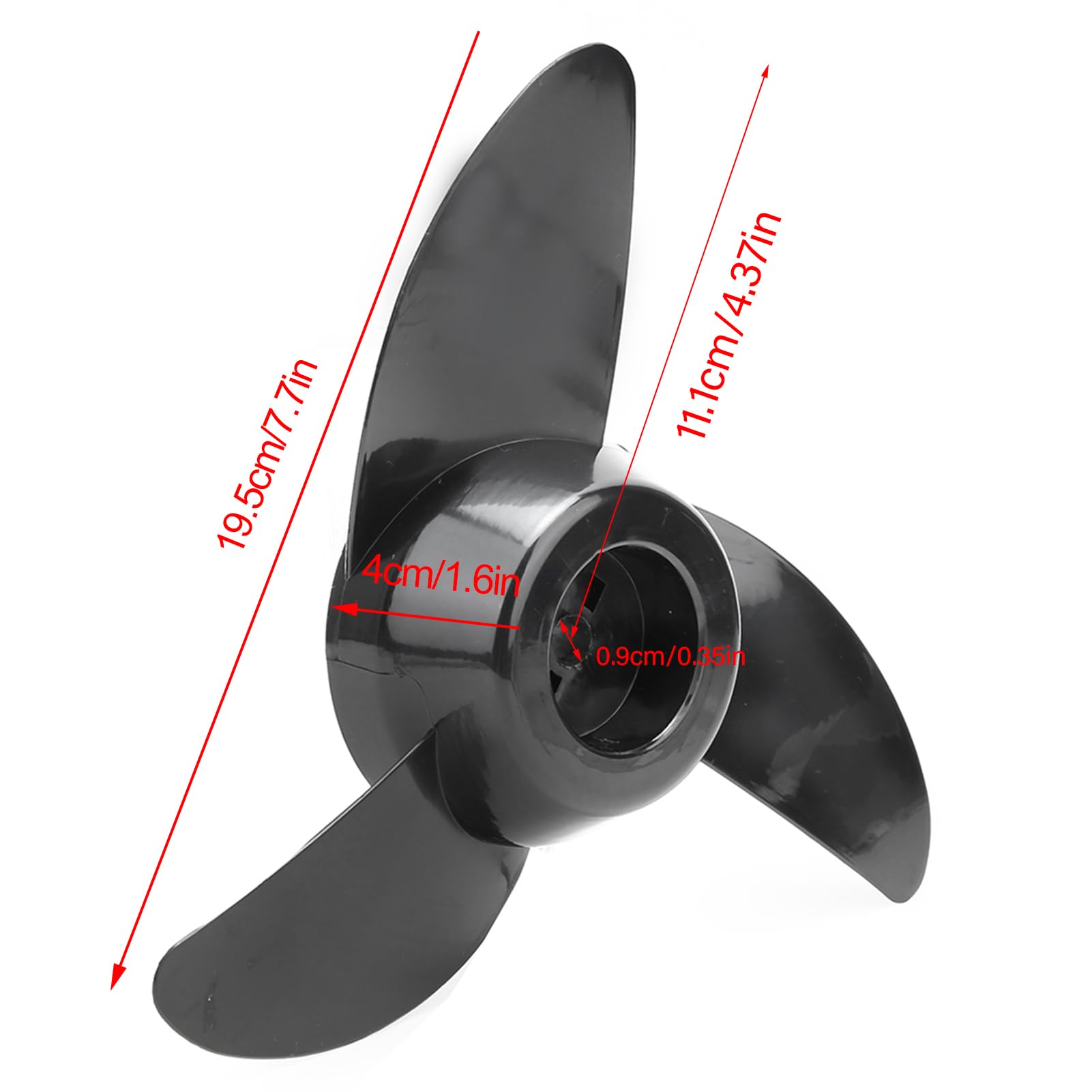 Propulsore Elettrico, Motore Fuoribordo Elettrico per Barche 12v 24v a Tre Pale, per Eliche da 28, 36, 46 Libbre