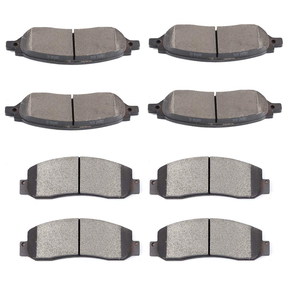 cciyu D1069 D1068 Ceramic Front Rear Brake Pad Set Fit For 2005-2007 For Ford For F-250 Super Duty,2005-2007 For Ford For F-350 Super Duty