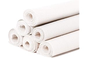 Sublime 6 Pack Canvas Embroidery Fabric 12"x12" for Embroidery Beginners