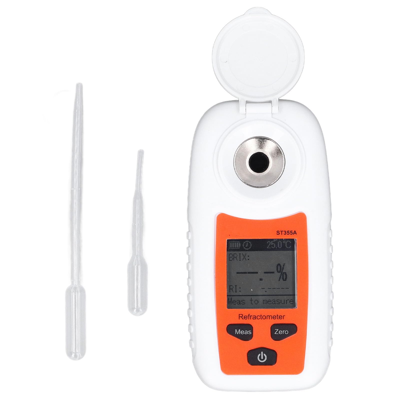 Medidor de azúcar portátil de Alta precisión 0 55% Rango de Prueba Probador de dulzura de Jugo de Fruta con compensación automática de Temperatura para Venta de Frutas plantación