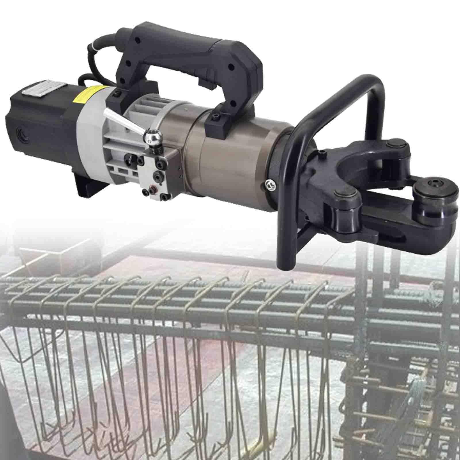 Ptatritious Multicolor 1200/1800W Electric Hydraulic Rebar Bender 8Mm-36 Mm, Handheld Hydraulic Steel Bar Bending Machine, Bending Angle 90-135 Degrees,Fast Bending Or Straightening 25E