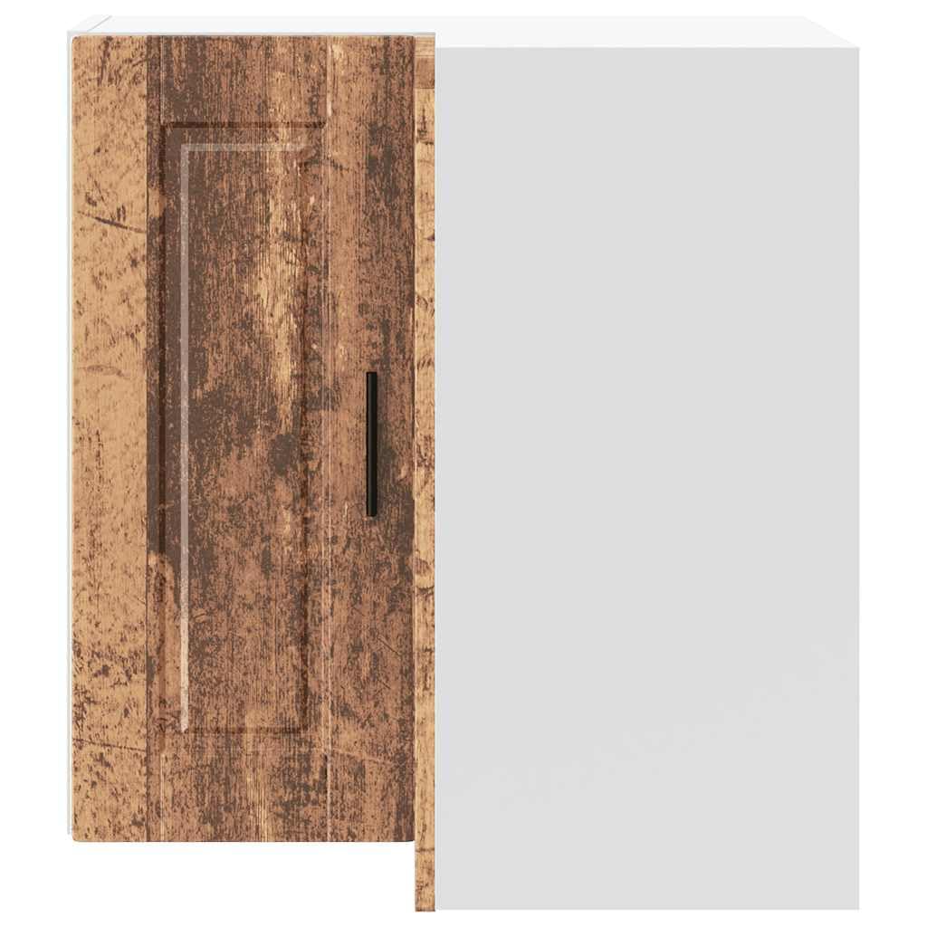 Armadio angolare Porto, 57 x 57 x 60 cm, in legno anticato