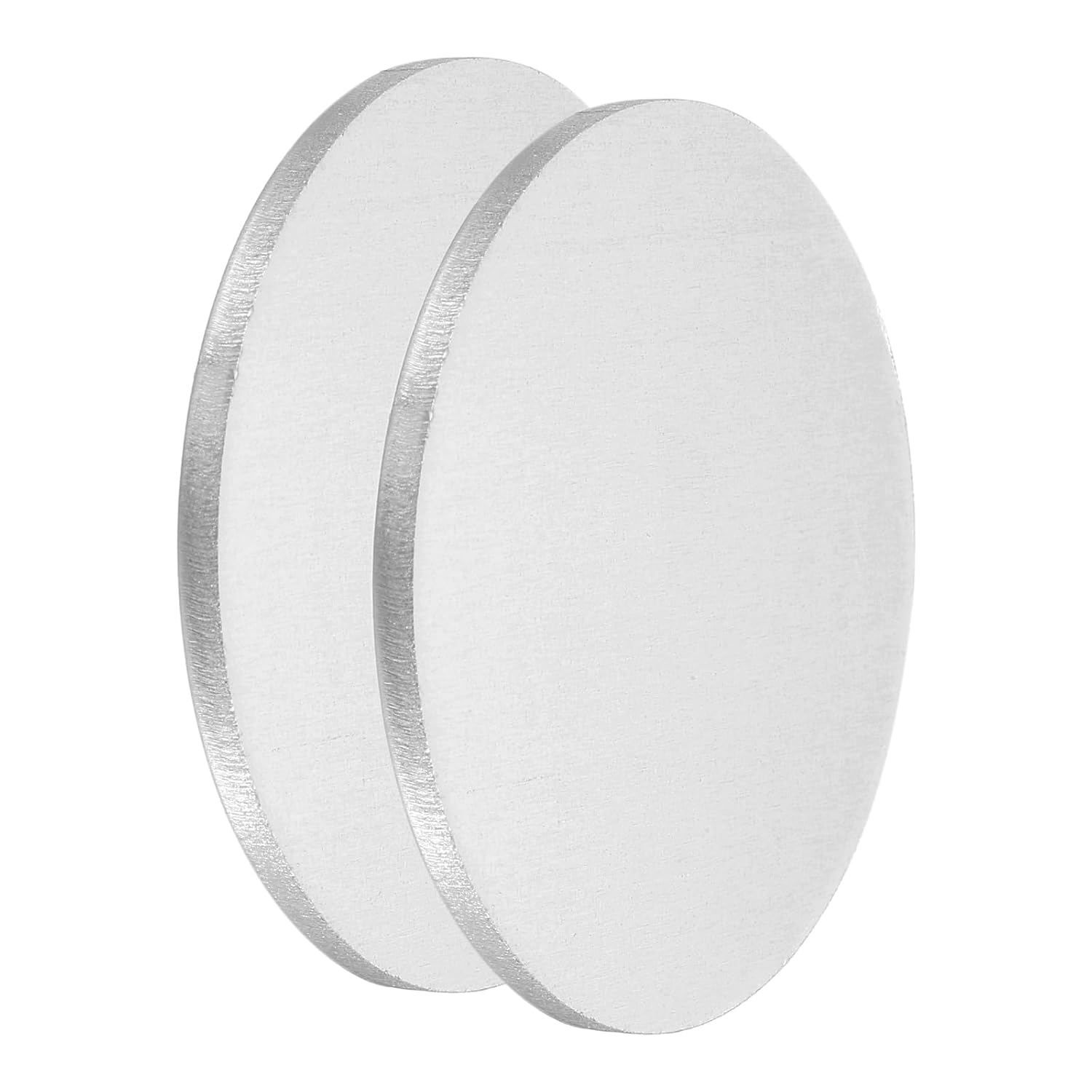 2 Pieces Aluminium Discs Diameter 2 Inches (50 mm) Thickness 0.08 Inches (2 mm) Circular Aluminium Plates 6061 Round Sheets for Metal Printing
