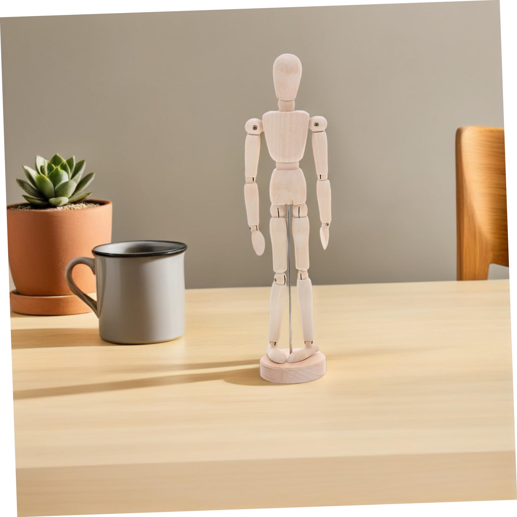 NUOBESTY 5 Pièces Mannequins Dessin Articulés avec Support Stable Modèles Humains Réglables pour Croquis Artistiques Décoration Bureau et Apprentissage Proportions