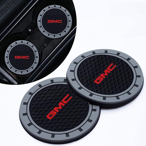 Portavasos para automóvil, 2 unidades, de silicona, antideslizantes, para GMC Sierra Denali, Canyon, Terreno, Yukon Jimmy Acadia Series, accesorios