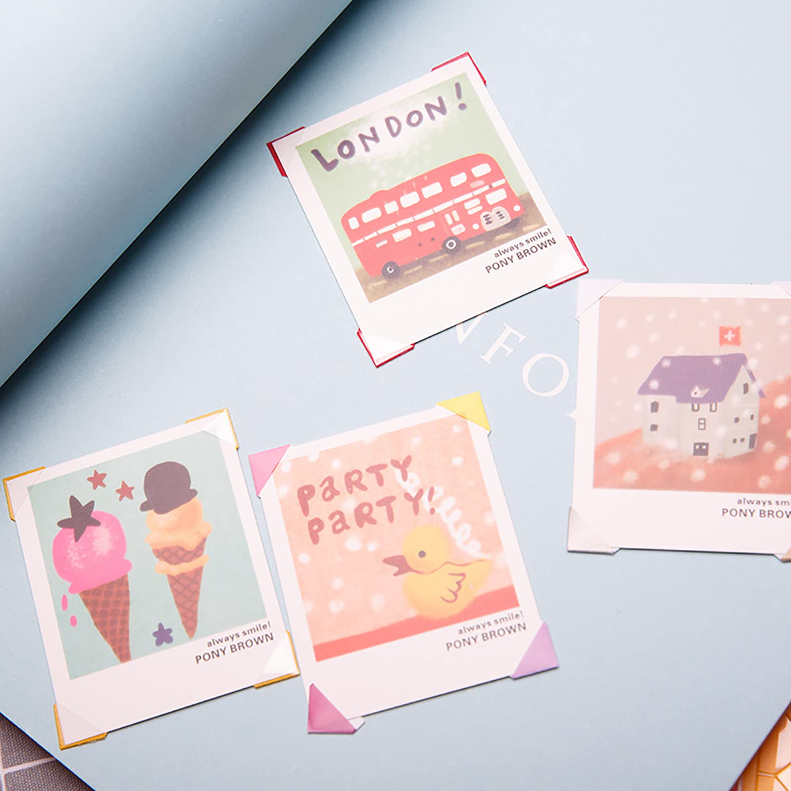 2040 Angoli Adesivi Per Foto: Proteggi I Tuoi Ricordi In 6 Colori! Fai Da Te E Scrapbooking - 4