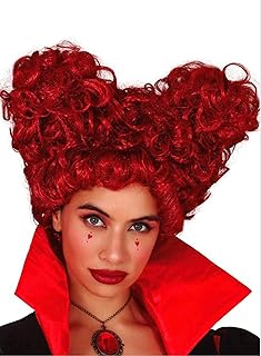 MIMIKRY Peluca para mujer con forma de corazón, color rojo