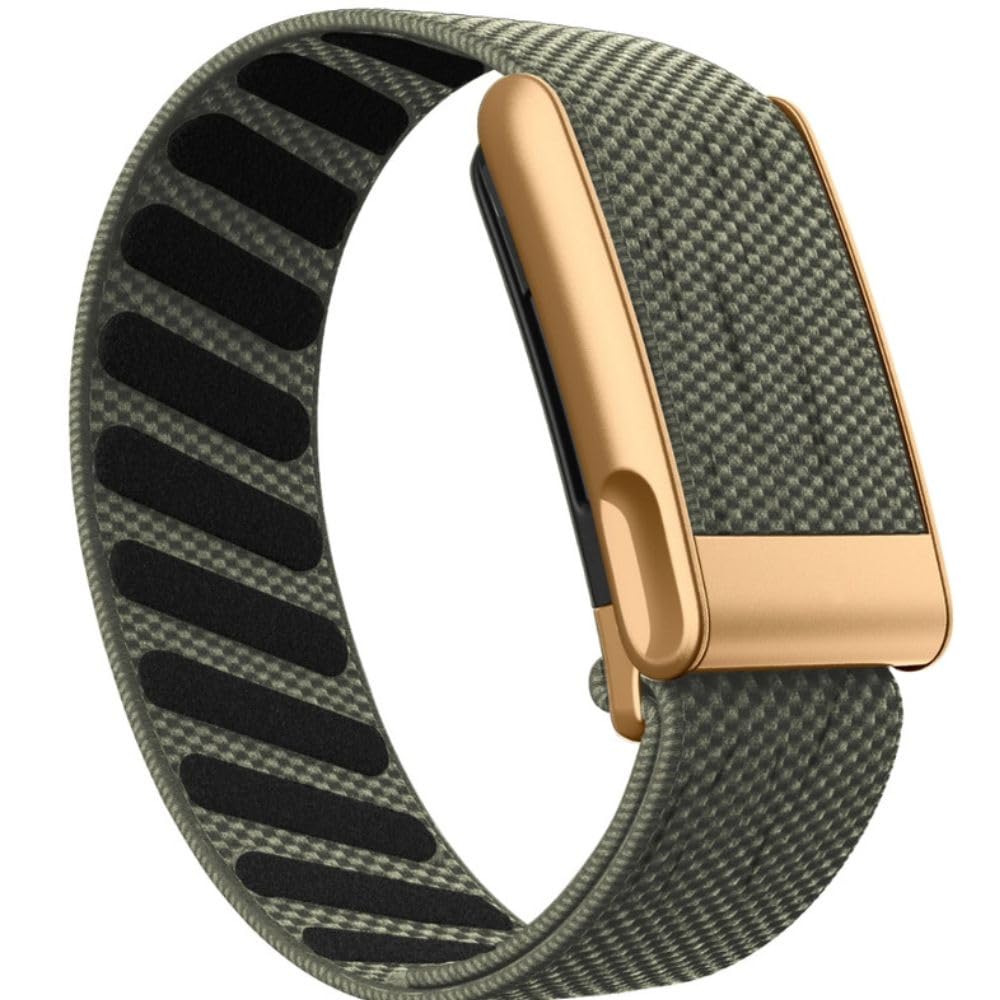 Nylon Strap Suitable for Whoop MG Knit Bands Scratch Resistant, Easy Fit | Gray Green-Rose Gold Frame/MG