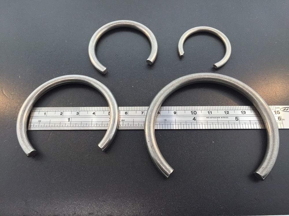 Antique Clock Repair Mainspring C Clamps Set of 4 sizes 1 1/8”,1 1/2”,2” and 2 1/2”