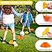 Fifizz 4 Pack Soccer Cones for Sports Training, Football, Soccer, Basketball, Coaching, Practice Equipment, 2 Yellow& 2 Orange，F005