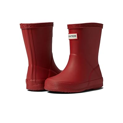 Hunter Kids First Classic Rain Boots (Toddler/Little Kid) Kids Shoes Military Red