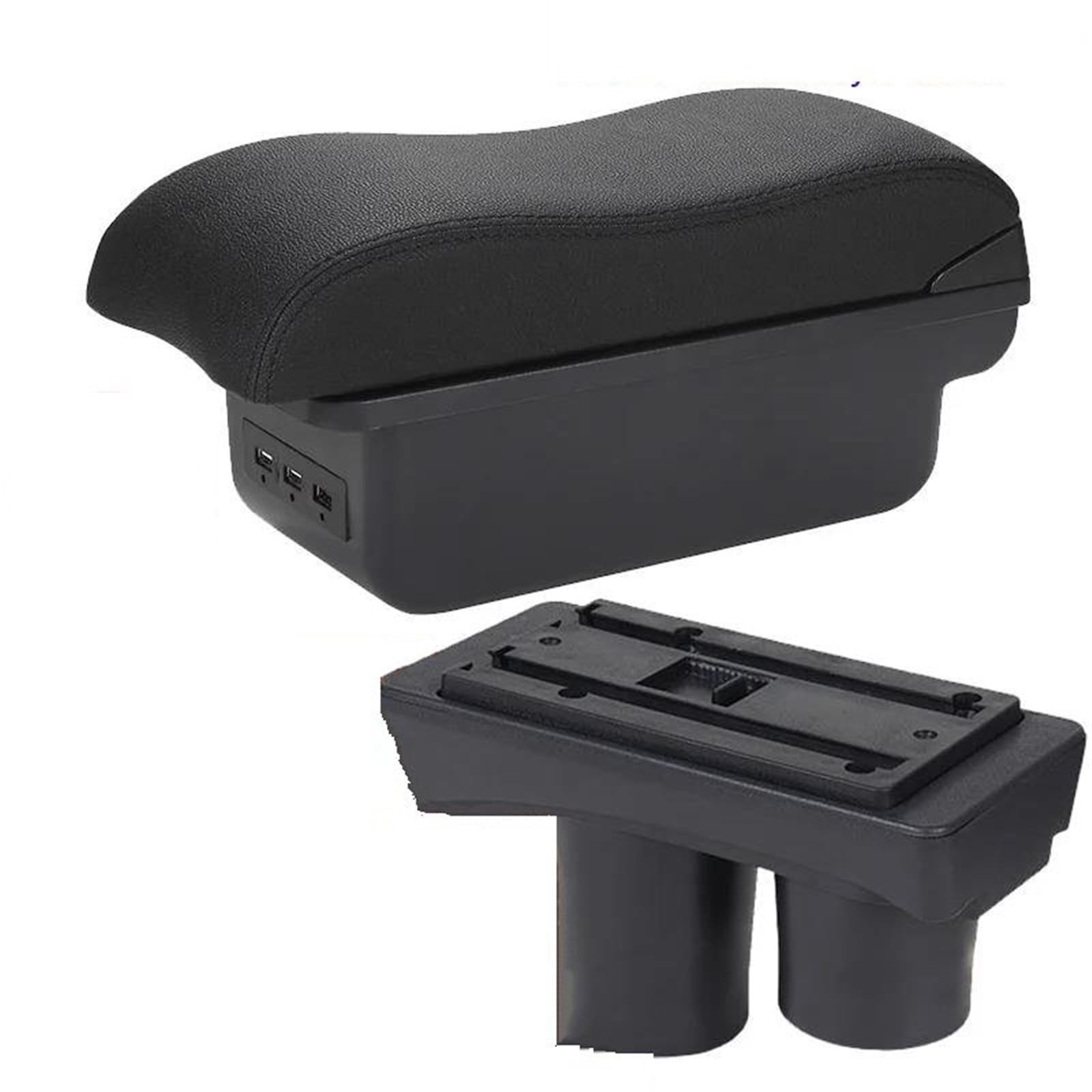 Pour Citroën C2 C3 Console Centrale De Voiture Boîte Rangement Accoudoir Porte-gobelet Modification Accessoires(Type E)