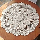 Diseño magistral: mantel con aspecto de encaje, elegante estampado floral. El diseño de borlas hace que toda la decoración sea elegante y lujosa. Numerosos usos: ideal para bodas, recepciones, fiestas, catering, despedidas de soltera y baby shower, cumpleaños, bufés de dulces, mesas de postres, etc.