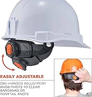 Vista 6 de Casco duro ventilado estilo gorra, con suspensión de trinquete, Clase C, Ergodyne Skullerz 8972, naranja