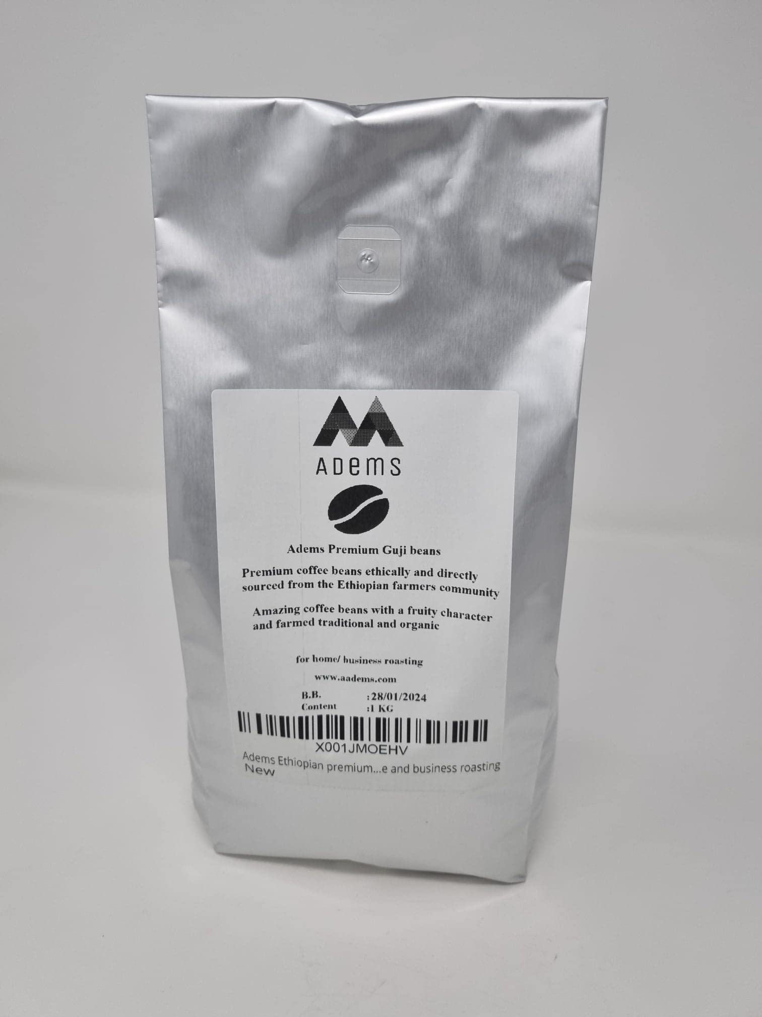 Adems Guji etiope chicchi di caffè verde premium non tostati chicchi per la torrefazione domestica e aziendale (Guji)