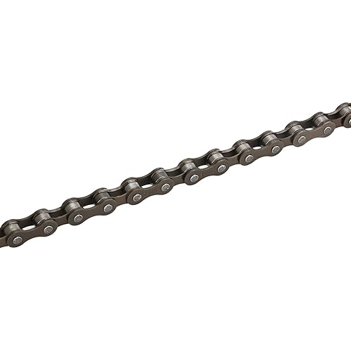 Miniatura 3 de ZONKIE Cadena de bicicleta de una sola velocidad, cadena de bicicleta 1 velocidad, 1/2 × 1/8 pulgadas, 116 eslabones