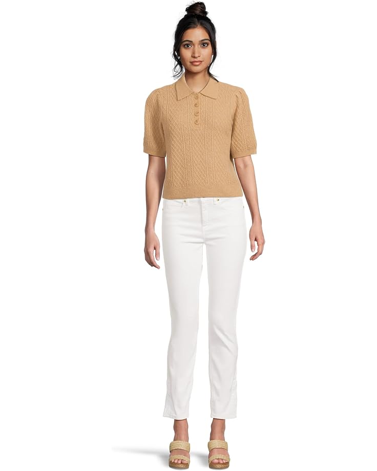 Lilla P Mixed Stitch Elbow Sleeve Polo - #5 of 5