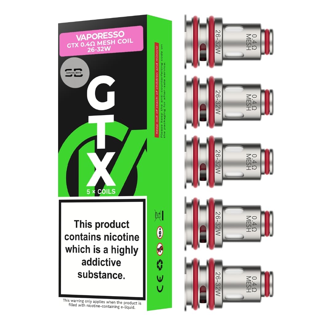 Vaporesso Target PM80 GTX Coils - 5 Pack [Mesh 0.4ohm] - No Nicotine