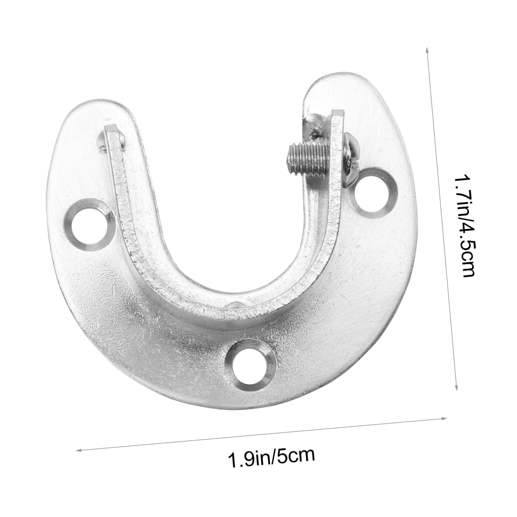 Parliky 1 Set Closet Pole Bracket Wardrobe Rail Holders with Screws Easy Installation Compatible with Various Closet Rods Heavy Duty Support for Clothes Storage