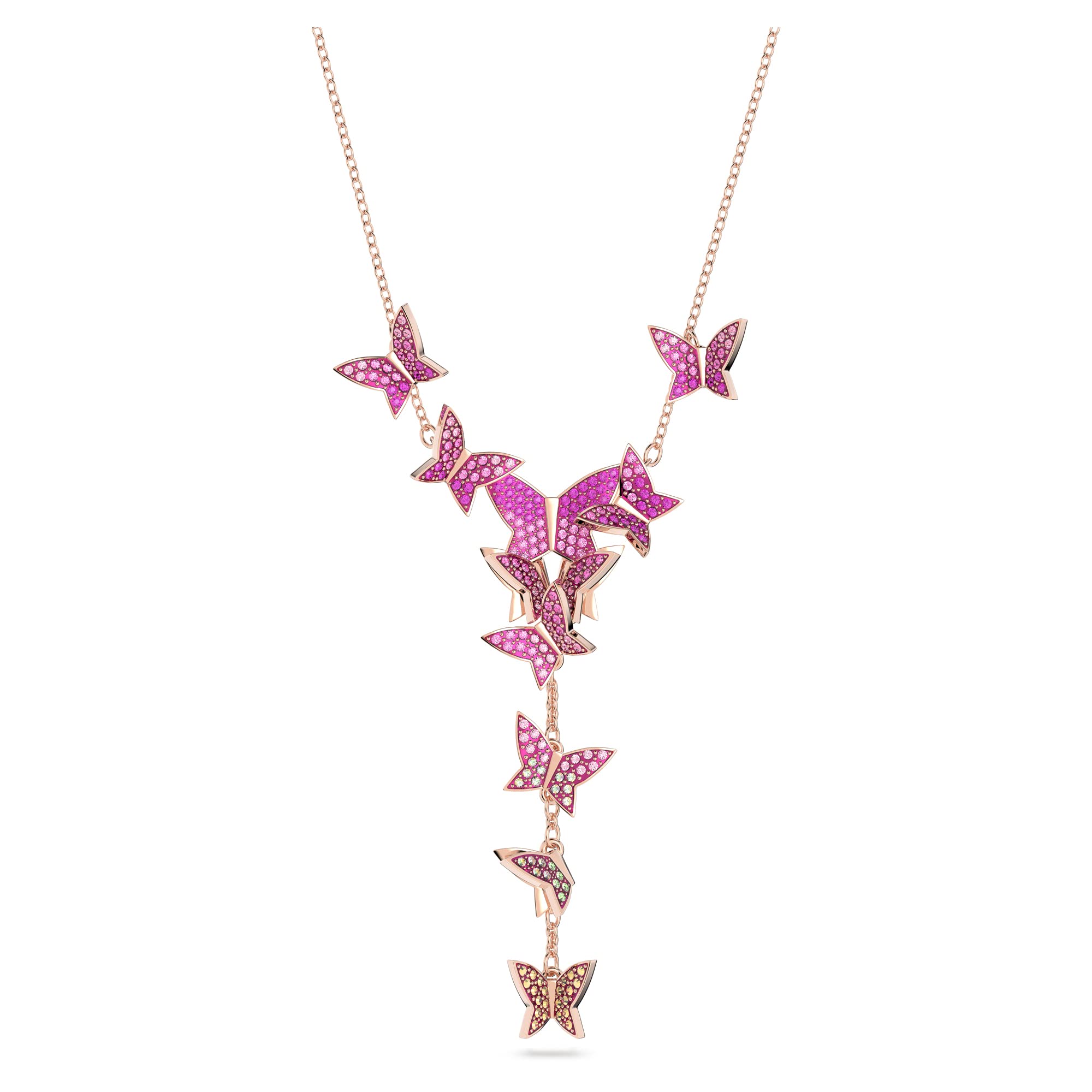 

                                                    Swarovski Lilia Y-Necklace with Pink Butterfly Mot