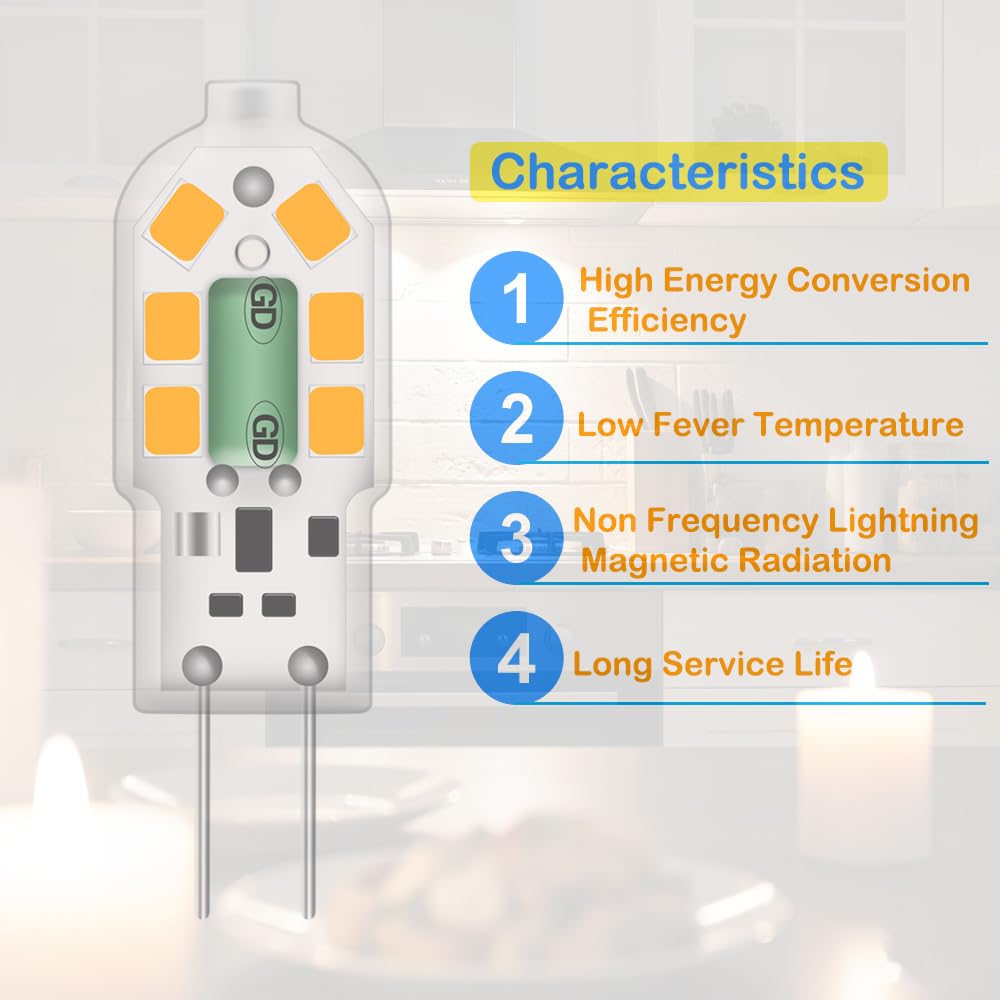 20x G4 LED Lampen 2W Warmweiß – Energiesparend & Lange Haltbar