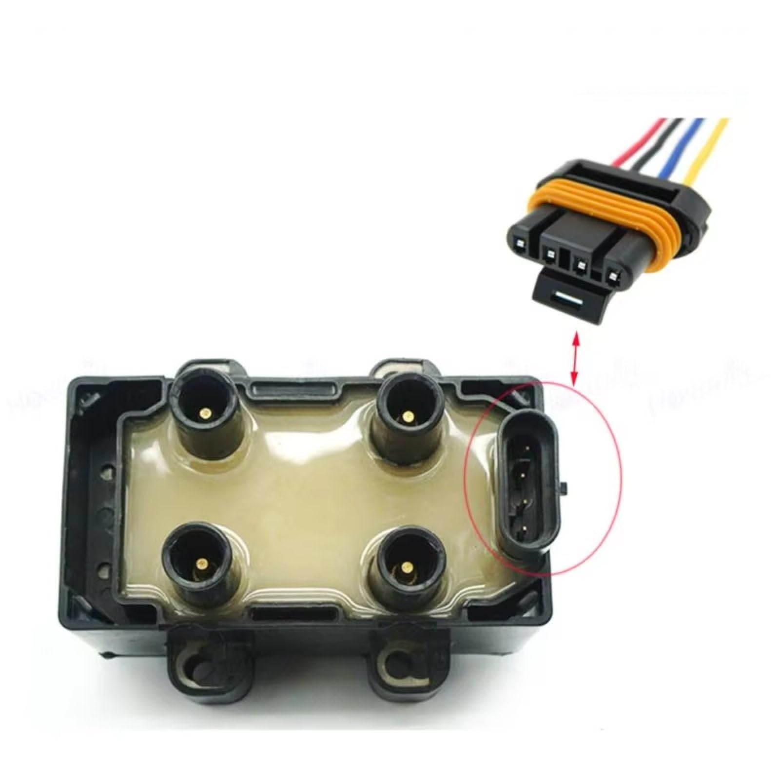 Kompatibel Mit Megane Für Grandtour Für Mk1 1999–2003 10-teiliges Kabelstecker-Zündspulen-Stecker-Kabelbaum-Adapter-Set 7700274008 Auto Zündspulenstecker