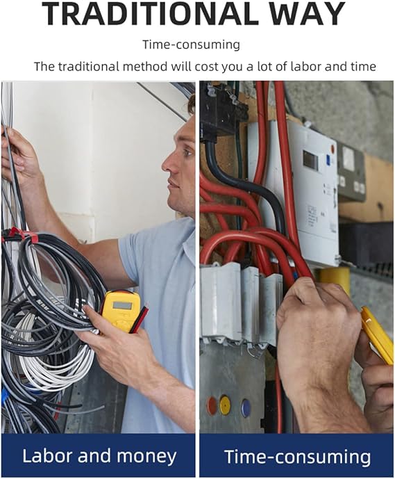 Electrician Stringing Wire Puller,Wall Threading Wire Machine,Fish Tape,Automatic Electrical String Machine,for Construction Hydropower Network Communication