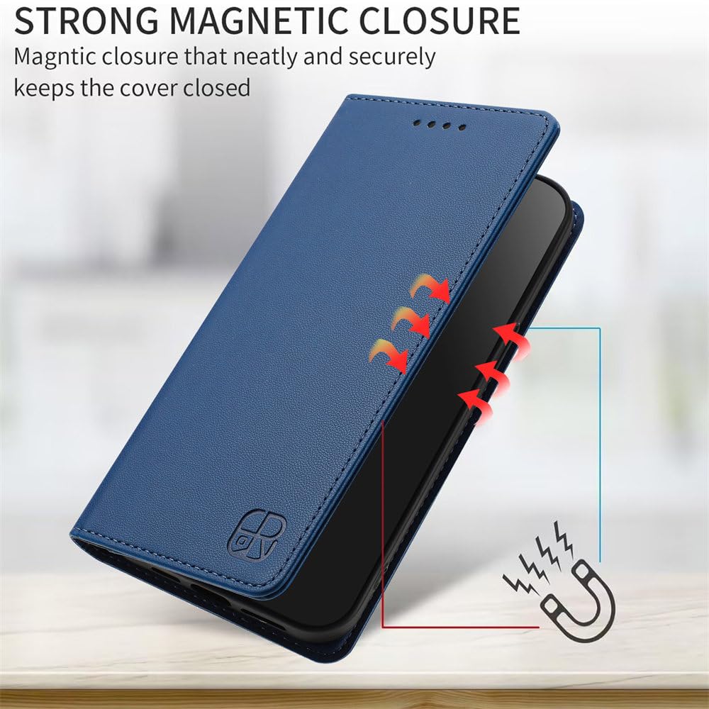 MOJIA Cover per Motorola Edge 50 Fusion, [Forte Chiusura