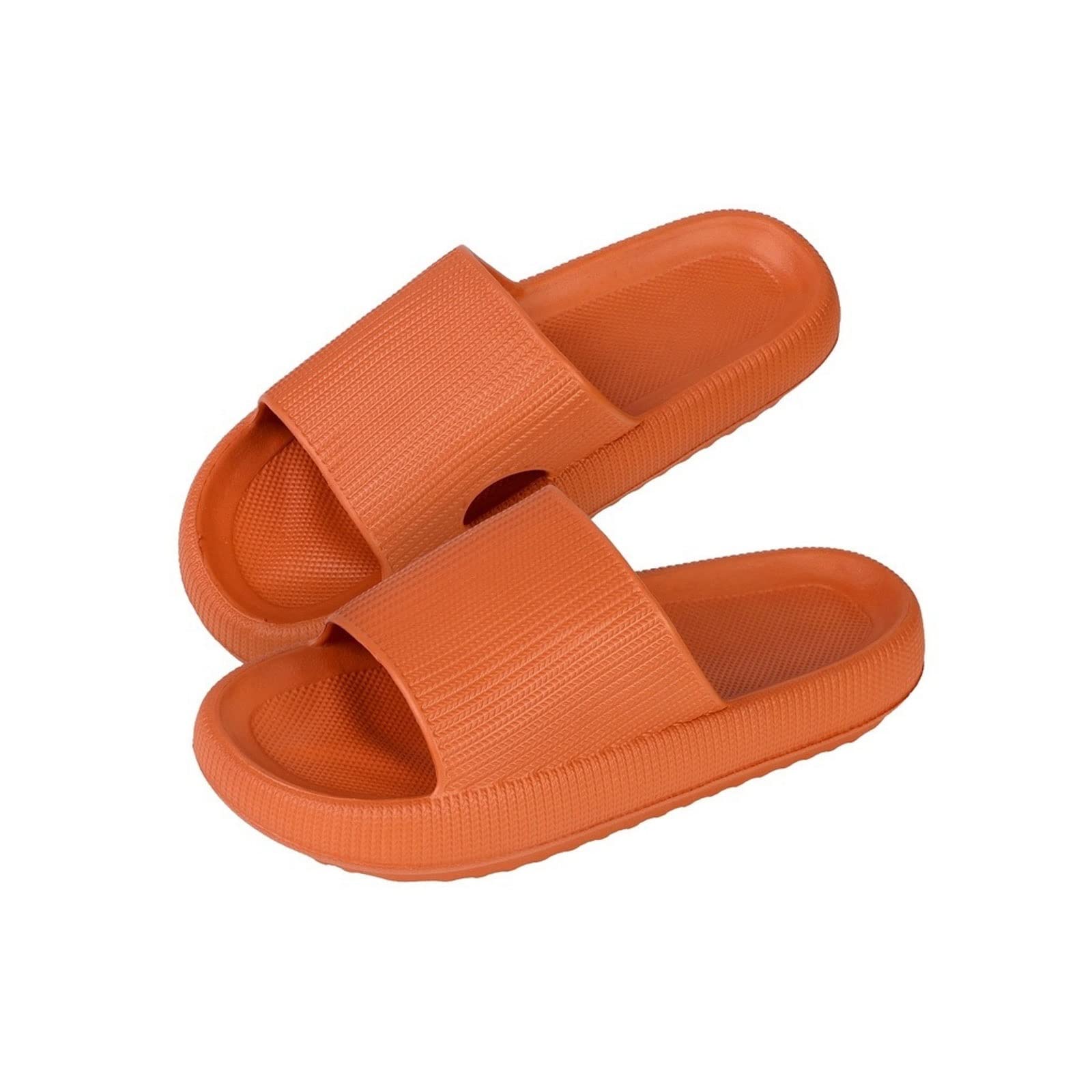 YHQZNLXQ Zapatillas para Mujer Chanclas para Mujer Zapatilla de Nube Mujer Suela Suave Sandalias de Playa Poco Profundas de Verano Hombres Toboganes de baño interioresAmarillo, 38-39