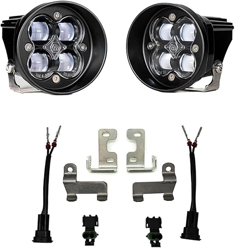Baja Designs Squadron-R SAE - Kit de luces LED de bolsillo antiniebla para Toyota 4Runner, Tacoma, Tundra, Sequoia (SAE niebla ámbar)