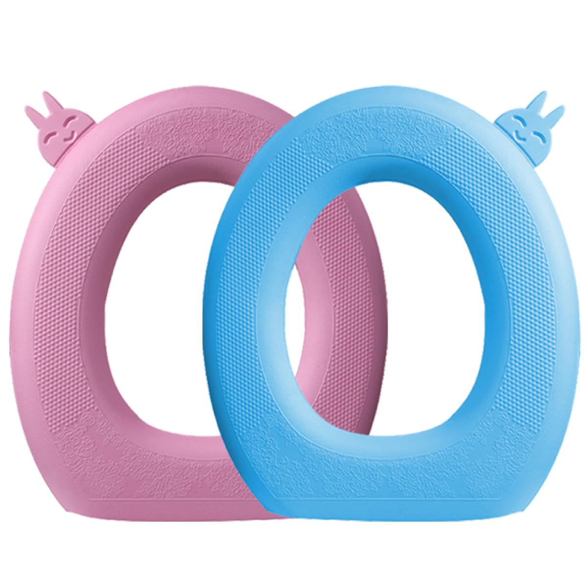 2 Cojines de Eva para Asiento de Inodoro Impermeables Almohadillas Azules