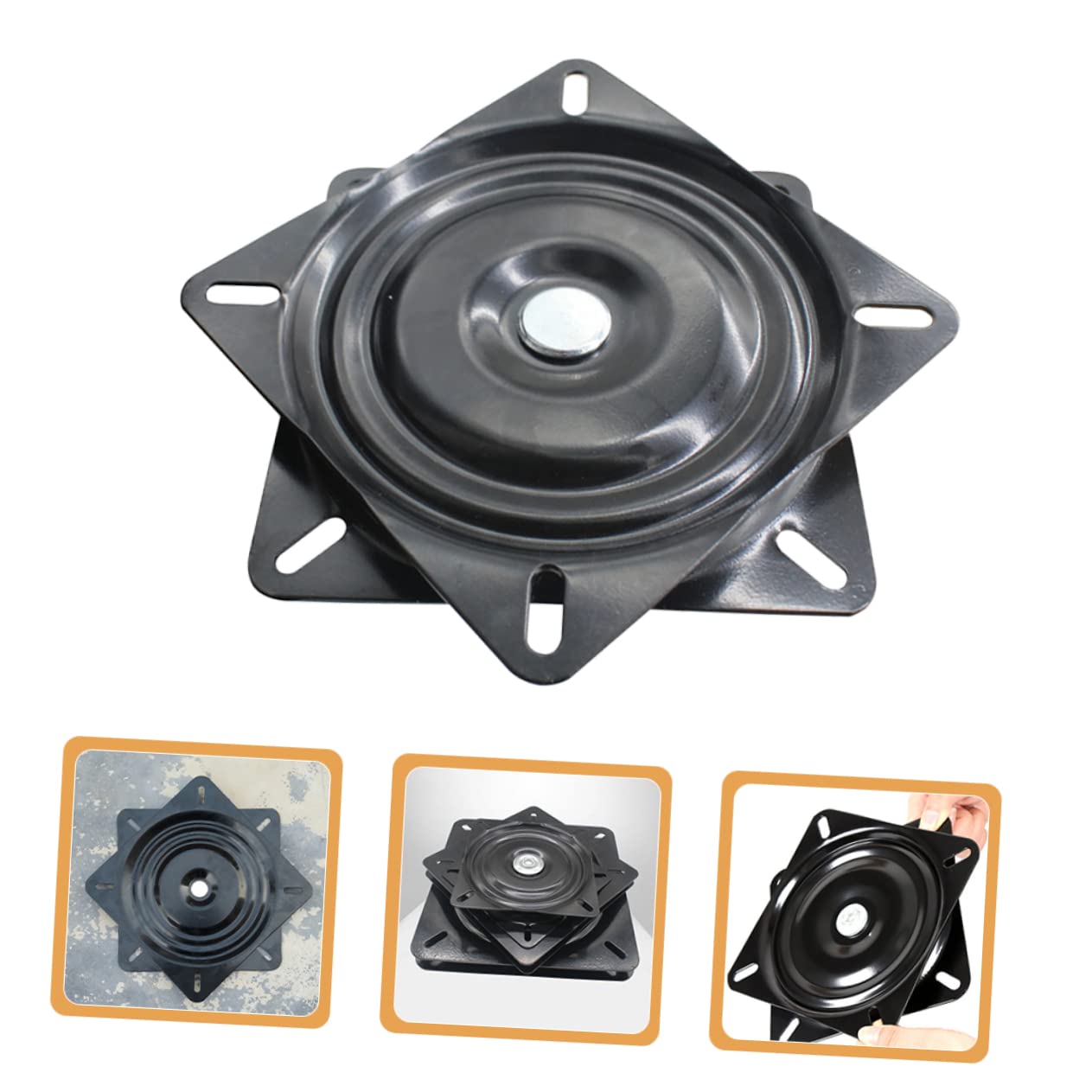 BUTIFULSIC Swivel Chair Base Heavy Duty Swivel Plate for Recliner Chairs Construction Firm Bearing Replacement for Bar Stools and Living Room Seating