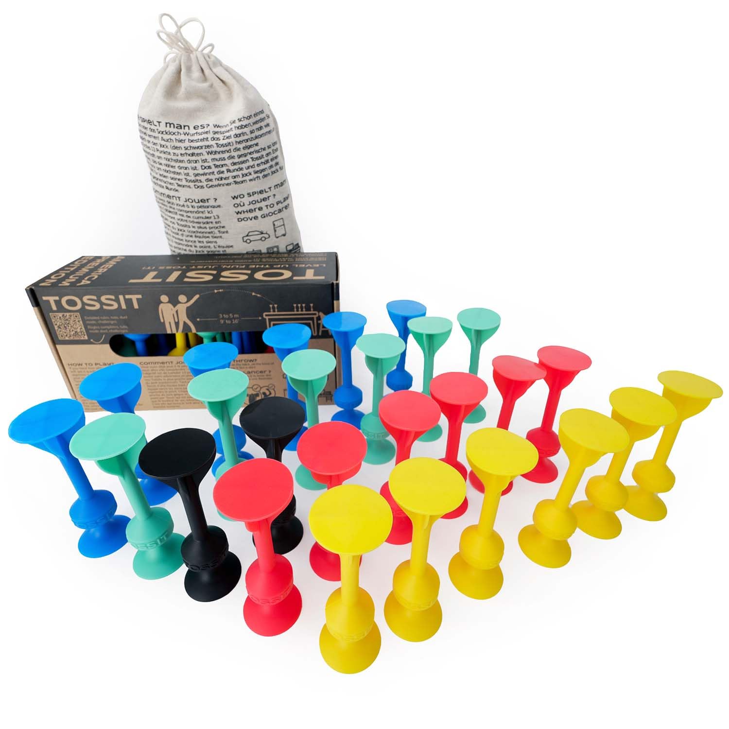 3 Fléchettes à Ventouse EVA - Sécurité Enfants - Pour Jeu Intérieur/extérieur - Entraînement Coordination - Taille 22,5 Cm - 4