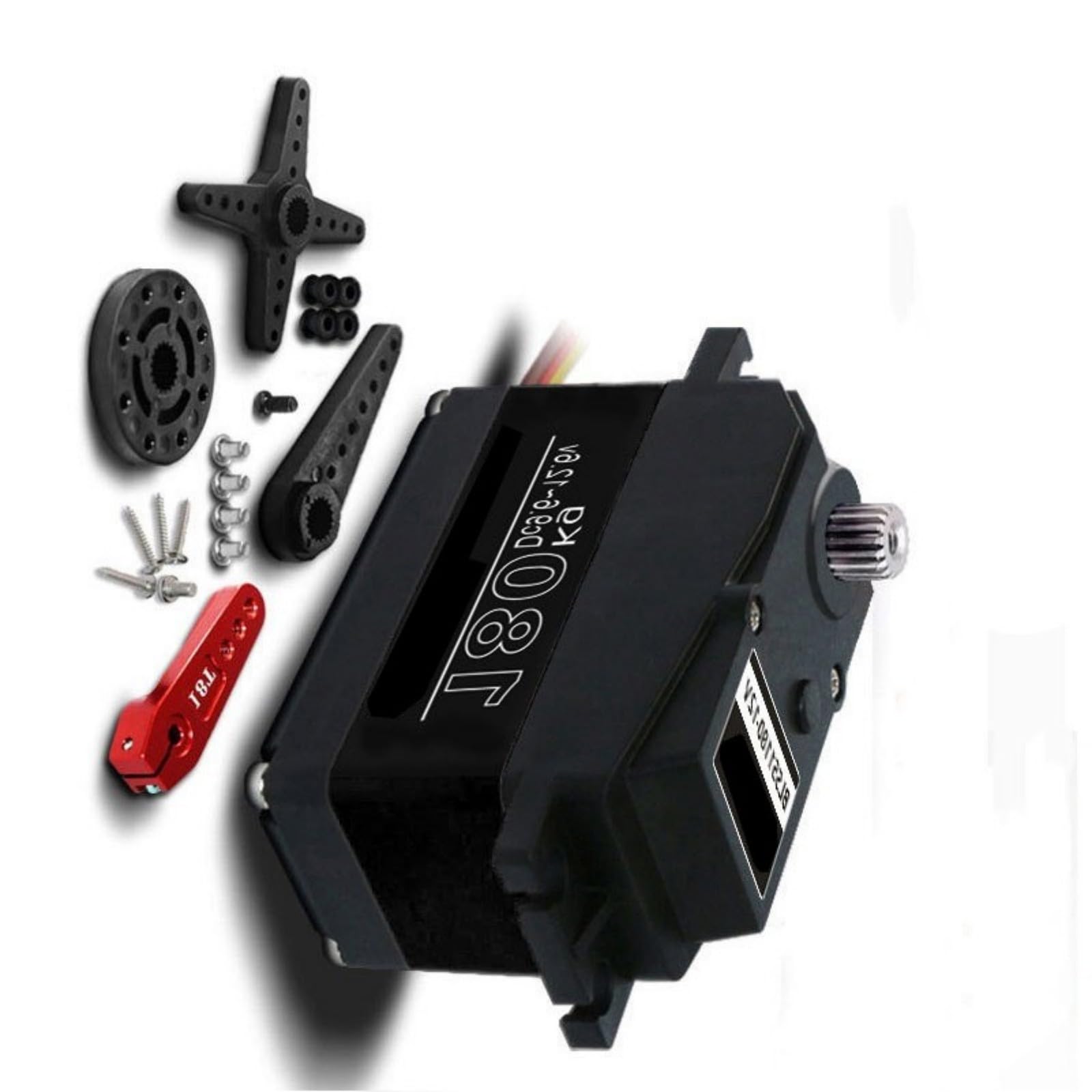 Servo Remoto Digital Sin Escobillas BLS51180 180KG 12V 180/270 Grados Repuesto De Alto Par para Remoto Durabilidad Servo Engranaje Metal