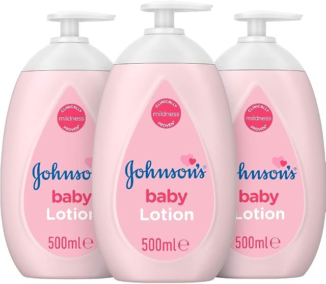 Johnson's Baby Lotion Multipack - Gentle and Mild for Delicate Skin and Everyday Use - 24 h Moisturisation - 3 x 500 ml