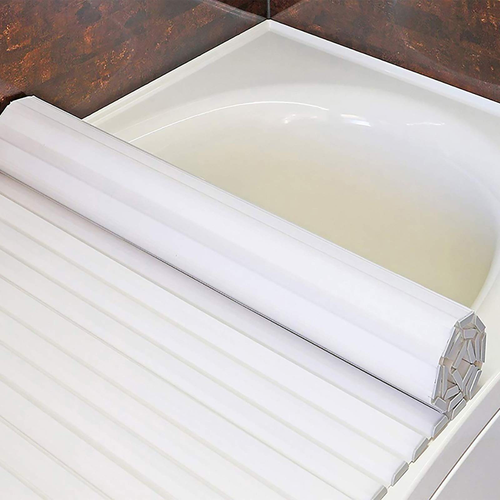 Bandeja para bañera plegable ideal para crear un spa en el baño de casa