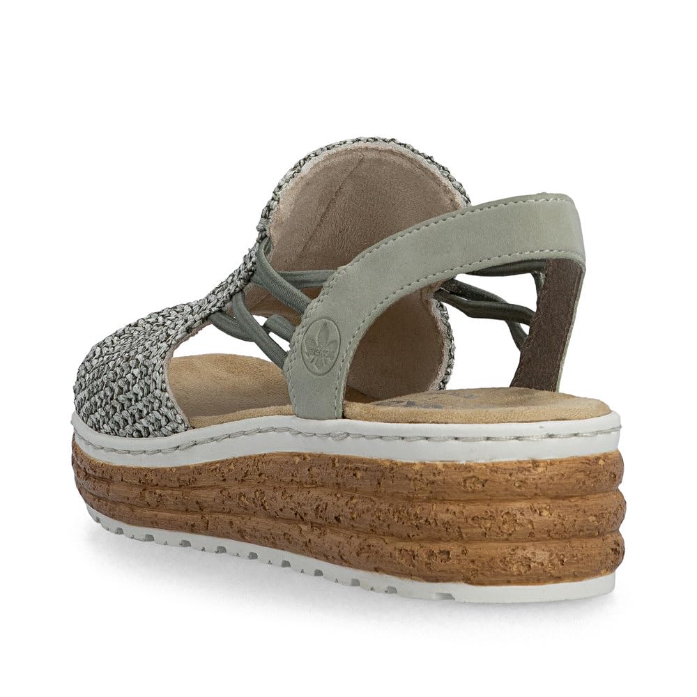 Rieker 62741 Sandales compensées Femme