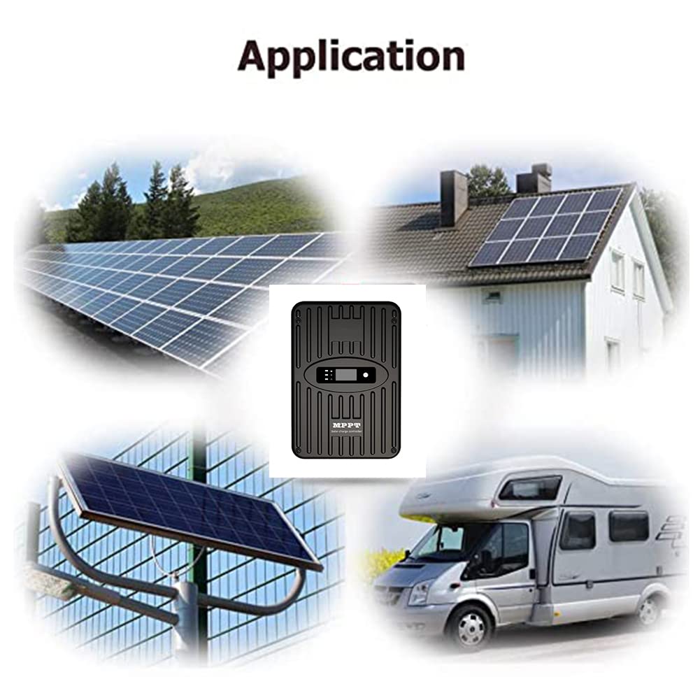 SolaMr 50A MPPT Regolatore di Carica Solare 12V/24V Identificazione Automatica con Display LCD per Stazioni Base di Comunicazione e Sistemi Domestici - NS24H50