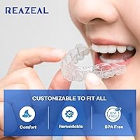 Vista 2 de Protector Bucal para Morder los Dientes por la Noche: Protector Dental Moldeable para Dormir - Protección Nocturna para los Dientes con 12 Tabletas