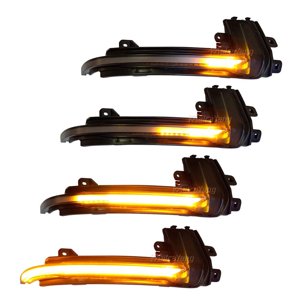 Malcayang Side Mirror Turn Signal Indicator Blinker Light for Audi A3 8P A4 A5 B8 Q3 A6 C6