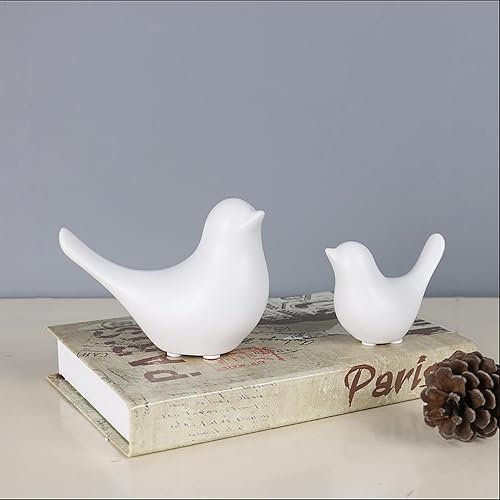 Miniatura 2 de FANTESTICRYAN Small Animal Statues Home Decor Modern Style White Decorative Ornaments for Living Room, Bedroom, Office Desktop, Cabinets