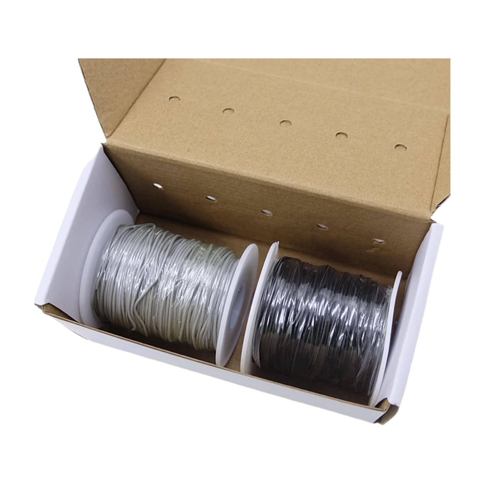 Scatola di rame ultra morbido 2 Kit colori flessibile silicone 30/28/26/24/22/20AWG cavo elettrico(Boxed 9; 26AWG x50m x2 rolls)