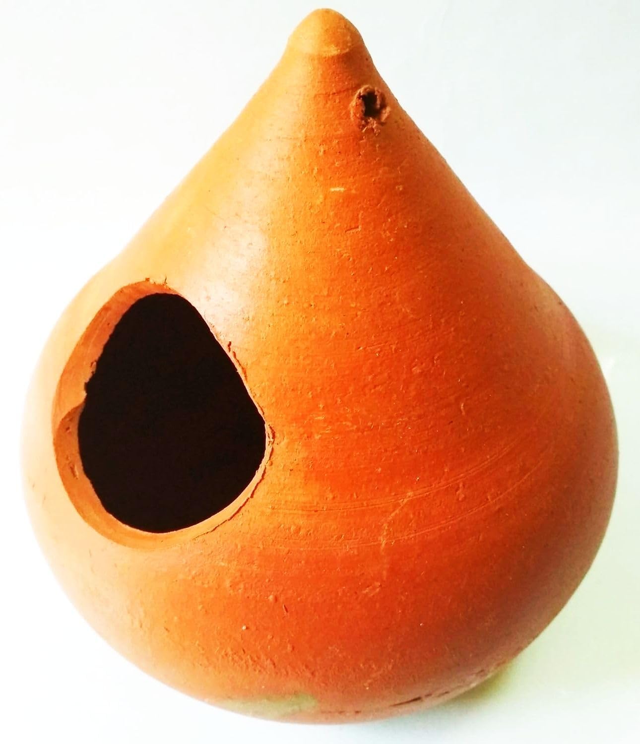 ZENRISE Terracotta Bird House - For Finches & Sparrows -4