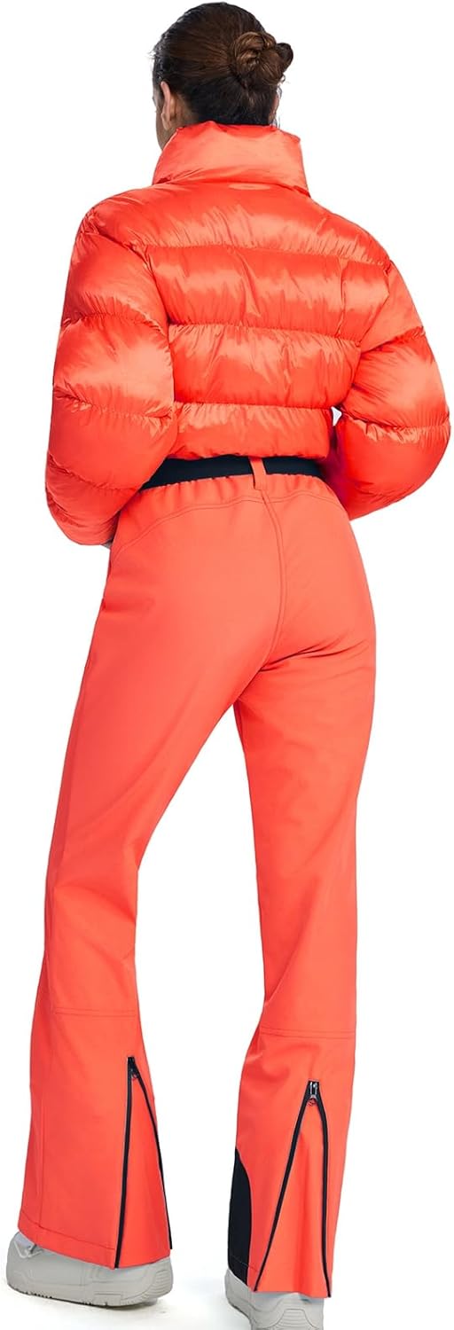 RIUIYELE Women's One Piece Ski Suit Slim Fit Snowsuits Jumpsuits Waterproof Winter Snowboarding Snow Suits - Image 4