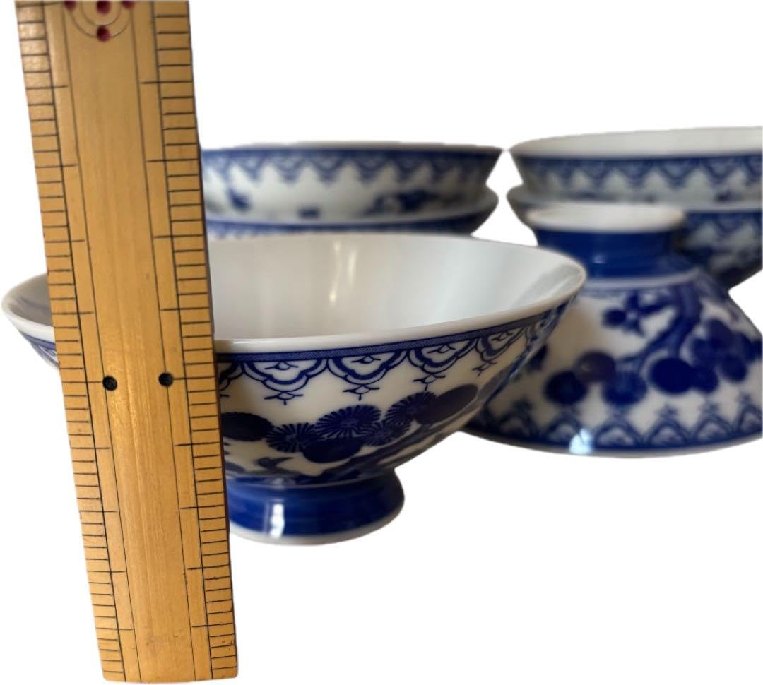 Amazon.co.jp: 伝統文様有田焼・三川内焼 染付 唐子遊図 お茶碗 5客